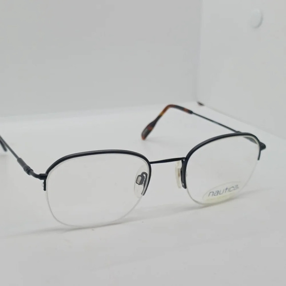 NWT UNISEX NAUTICA EYEGLASS FRAMES J34 BLACK BROWN - Picture 2 of 4